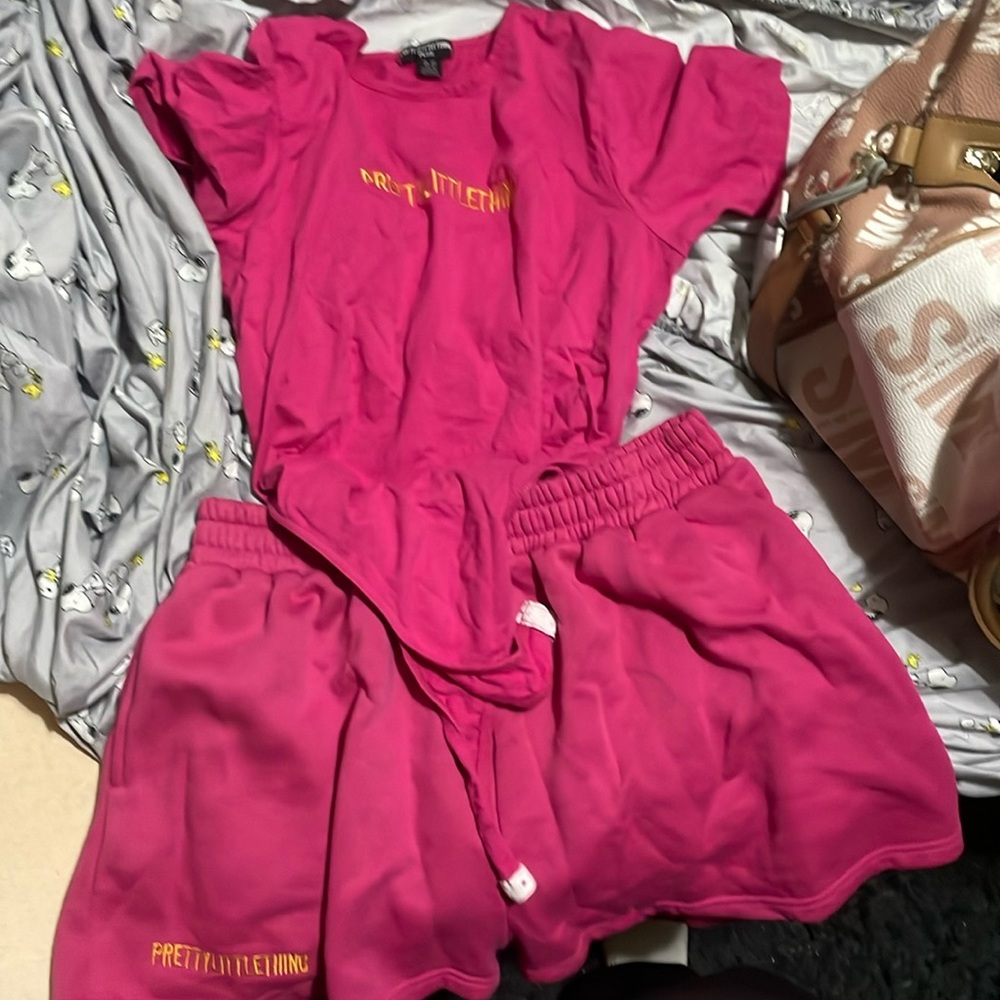 Pink PLT Shorts Set